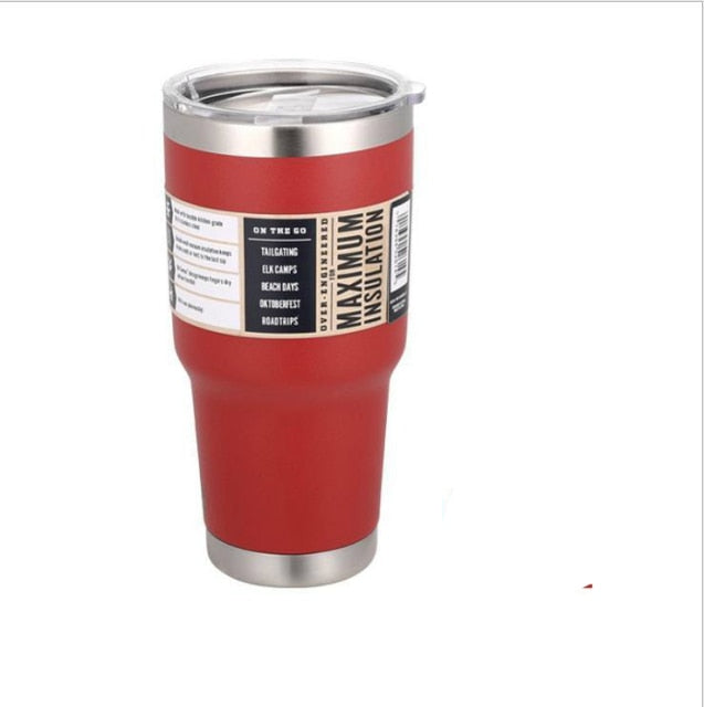 Travel Coffee Mug Water Cup Stainless Steel Thermos Tumbler Cups Vacuum Flask Thermos Bottle Thermal Cup Garrafa Termica Cup Lid