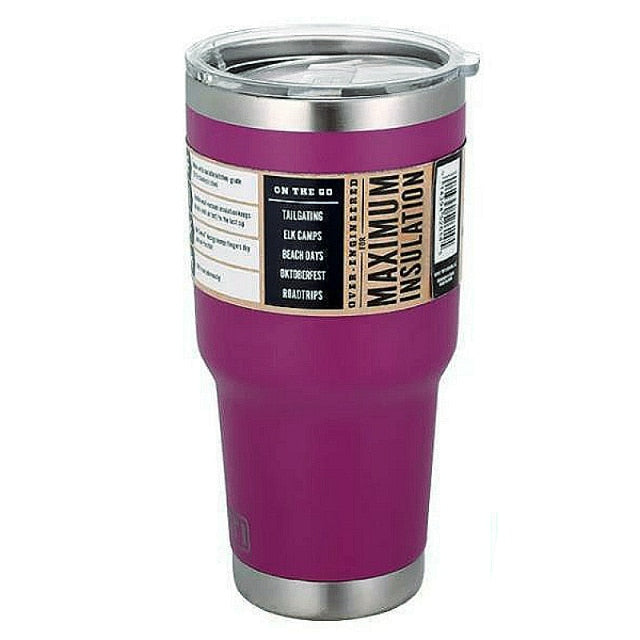 Travel Coffee Mug Water Cup Stainless Steel Thermos Tumbler Cups Vacuum Flask Thermos Bottle Thermal Cup Garrafa Termica Cup Lid