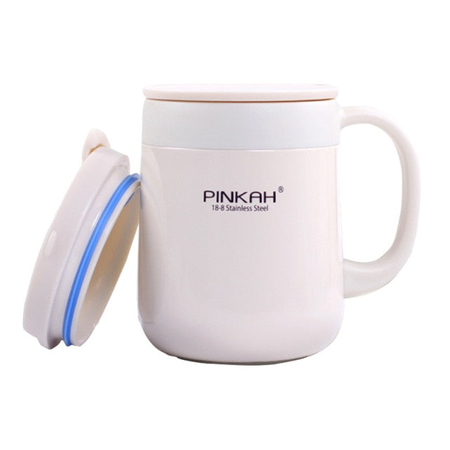 Hot Sale Pinkah Coffee Thermo Mug 340ml 460ml Office Vacuum Flasks Home Thermos Cup With Handle Insulated Mug Thermos As Gift